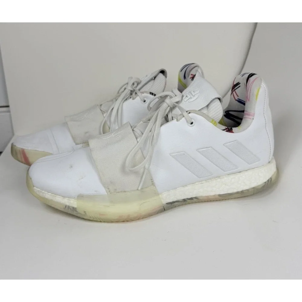 Adidas Mens Basketball Shoes James #13 Harden Vol 3 Doodle Voyager G540, Sz 12.5